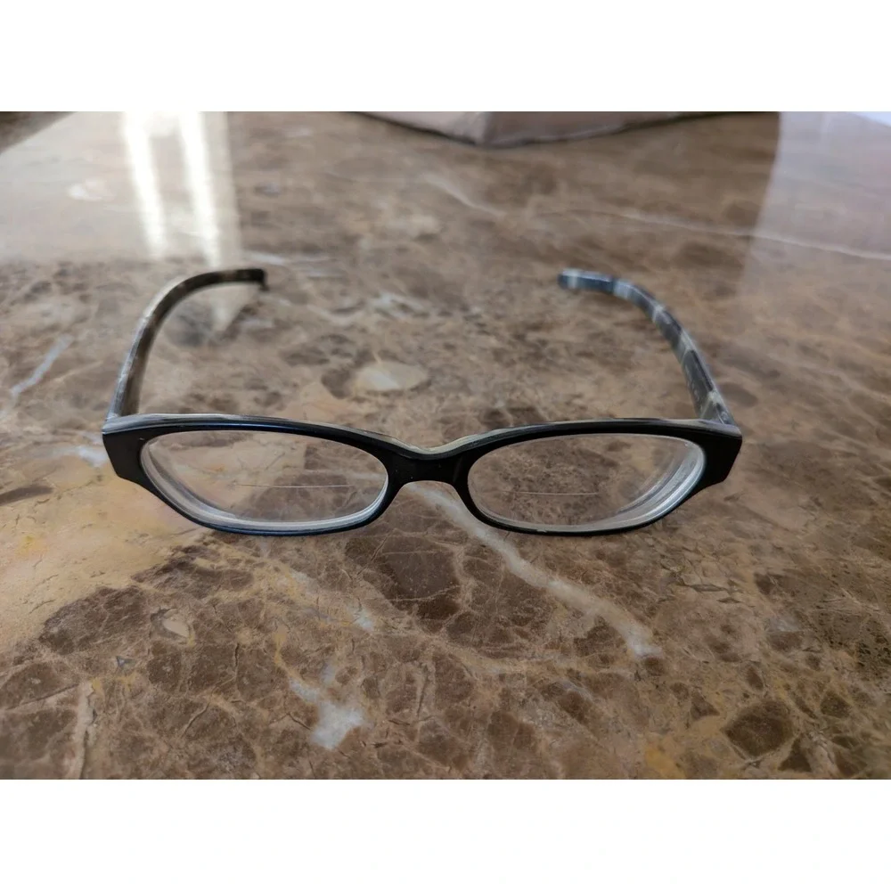Calvin Klein Collection 672 Italy Black Marble Eyeglasses Frames 50mm 15mm 135mm